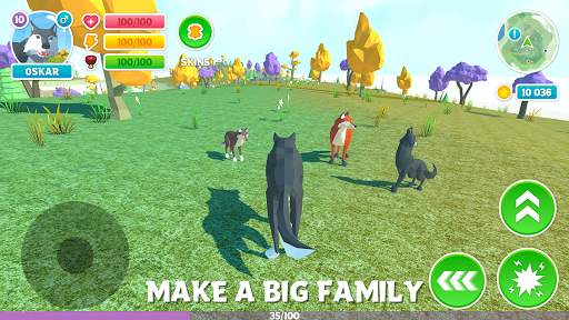 🐺 Wolf Simulator: Wild Animals 3D Family Game screenshot 3