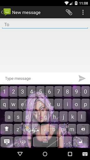 Lovely Girly M Keyboard Theme screenshot 2