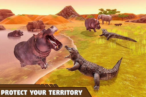 Crocodile Family Simulator Games 2021 screenshot 9