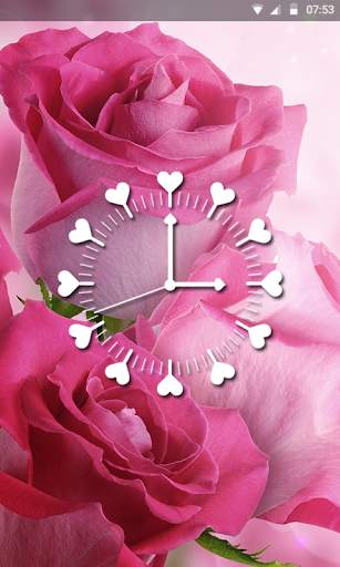 Rose Clock Live wallpaper screenshot 4