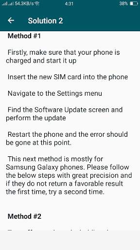 Fix Mobile Network Error screenshot 3