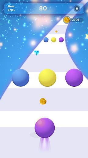 Color Rolling Ball - 3D Ball Race Game screenshot 2