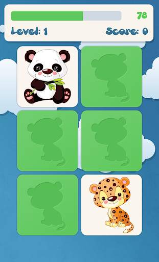 Animals memory game for kids screenshot 2