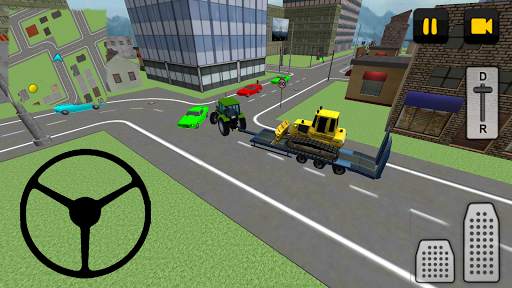 Traktör sürücüsü 3D: Şehir screenshot 2