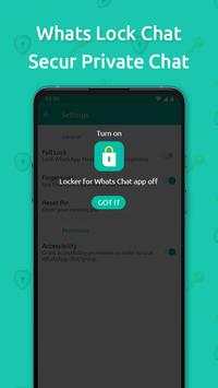 Chat locker for WhatsApp - Private chat screenshot 3