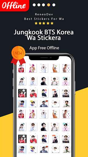 Jungkook BTS Wa Sticker screenshot 3