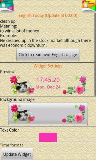 Clock   English screenshot 1