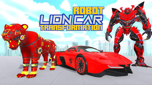 Lion Robot Transform: Car Robot Transport Sim screenshot 1