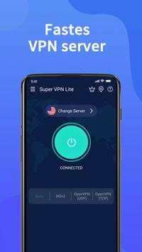SuperGreen VPN Lite Free VPN Client screenshot 1
