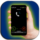 Incoming fake call icon