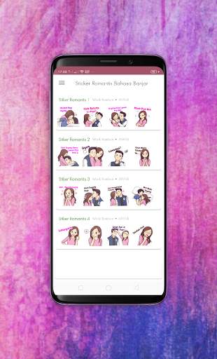 Stiker WA Romantis Bahasa Banjar screenshot 2