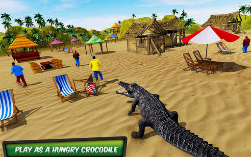 Hungry Crocodile Attack 3D: Cr screenshot 1