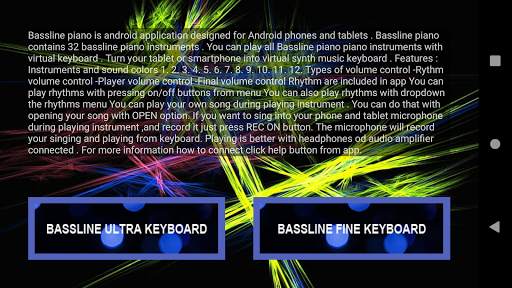 Bassline piano screenshot 2