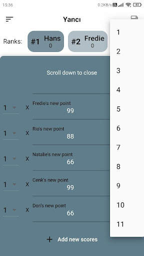 Yancı : Score Counter app for social games screenshot 5