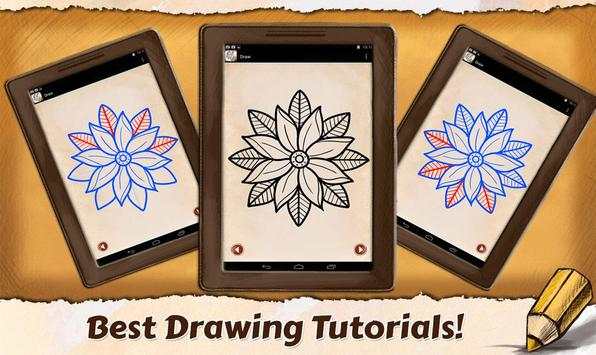 Art Draw Tattoo Flowers screenshot 6