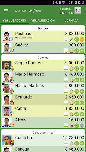 Comunio screenshot 3