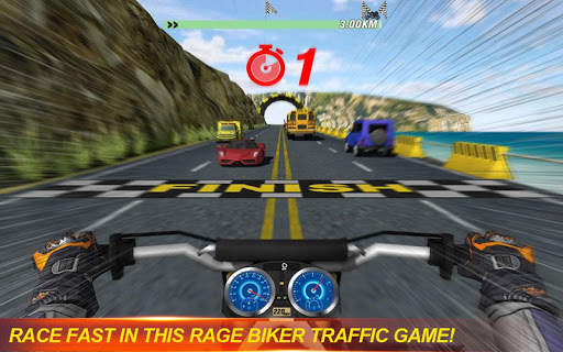 Rage Biker: Traffic Racing screenshot 2