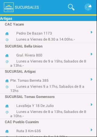 Correo Uruguayo 5 تصوير الشاشة