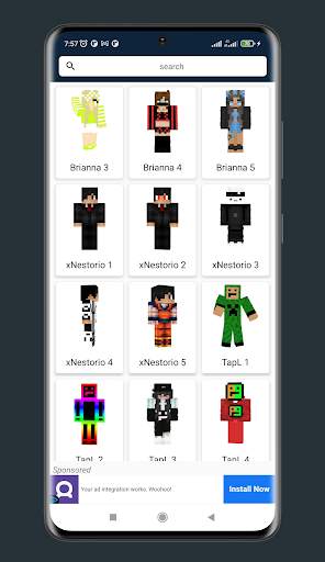 Skins Youtuber Gamers screenshot 5