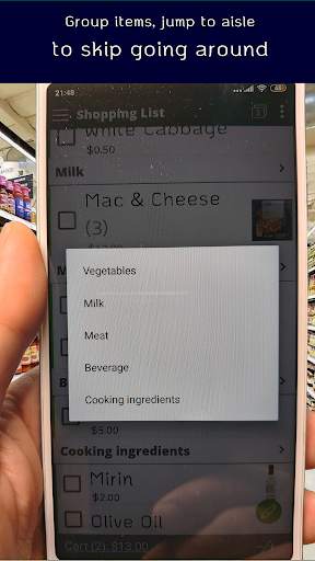 Shopping list one-handed easy: BigBag screenshot 2
