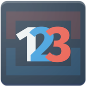 1 2 3 math counting game icon