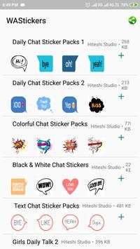 Girl Boy Daily Chat Sticker Packs : WAStickerApps screenshot 3