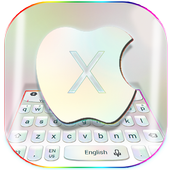 Silver Keyboard For Phone X icon