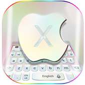 Silver Keyboard For Phone X