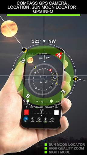 GPS Compass Camera Zoom  Night Mode screenshot 1