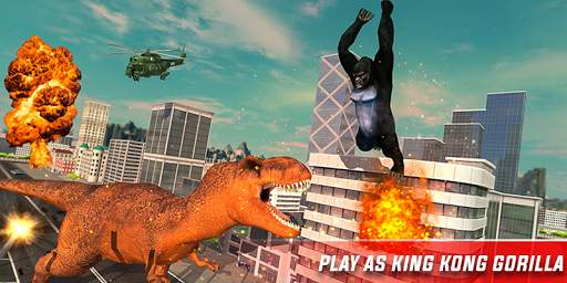 Monster Dino Vs King Kong-City Rampage Simulator screenshot 20
