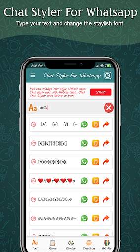 Chat Styler for Whatsapp :Cool Font & Stylish Text screenshot 2