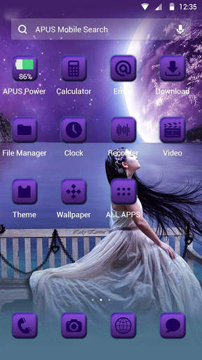 Moonlight-APUS Launcher theme screenshot 2