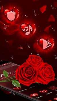 Elegant 3D Red Rose Launcher Theme screenshot 1
