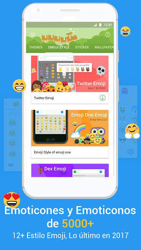 Emoji Keyboard iMore- Cool Font, Gif y temas en 3D screenshot 1