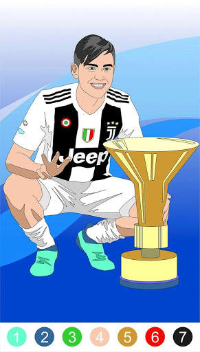 Live football coloring by number screenshot 5