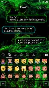 Emoji Keyboard-Cold Fire 2 تصوير الشاشة