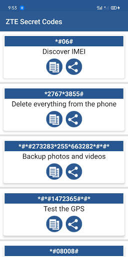 Secret Codes for ZTE Mobiles screenshot 3