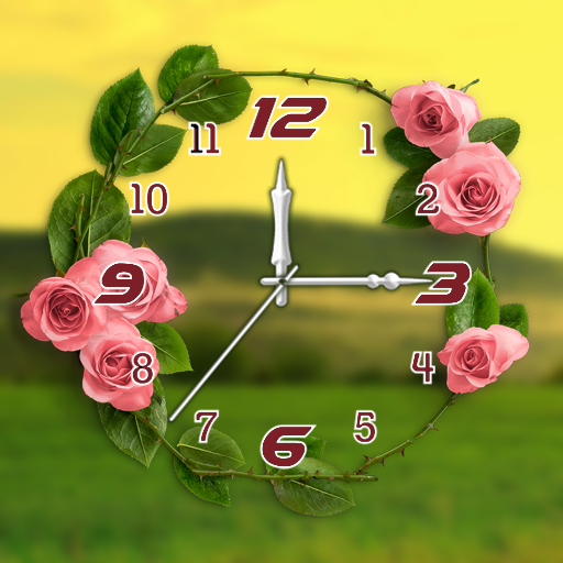ikon Rose clock live wallpaper