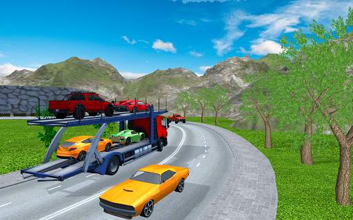 Car Transporter Truck- Free Cargo Trailer Driving screenshot 2