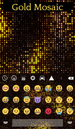 Gold Mosaic Animated Keyboard screenshot 4