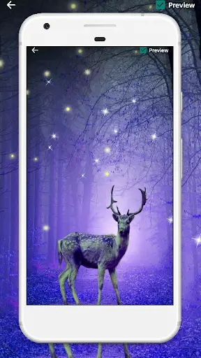 Night Forest Live Wallpaper 4 تصوير الشاشة