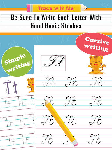 Kids Cursive Writing - Learn Cursive Handwriting screenshot 8