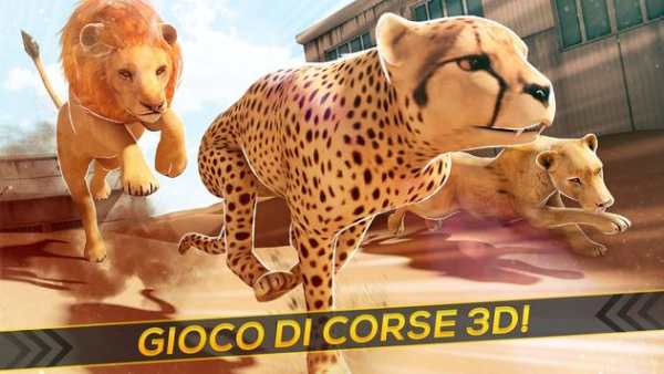 Leopardi contro Leoni! Gioco di Corsa Selvaggio screenshot 7