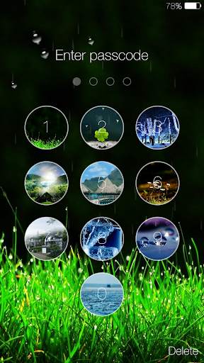 Galaxy rainy lockscreen screenshot 3