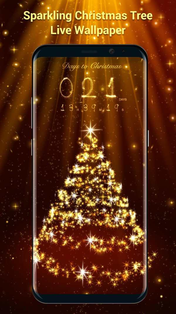 3D Christmas Live Wallpaper &Countdown Widget Free screenshot 1