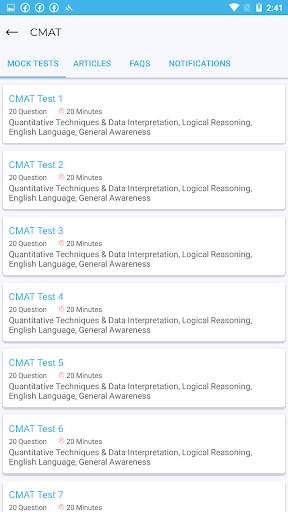 CMAT/MAT 2021 - MBA Entrance Examination screenshot 3