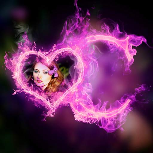 Fire Text Photo Frame screenshot 3