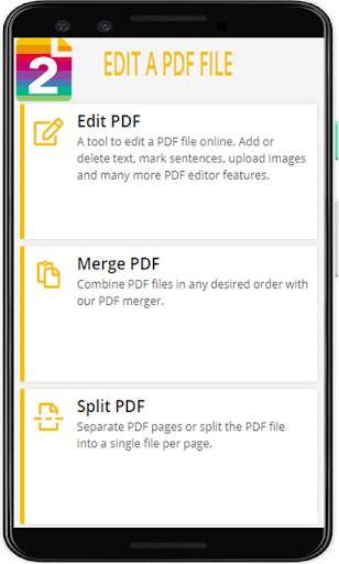 PDF2Go Edit and convert PDF files screenshot 1