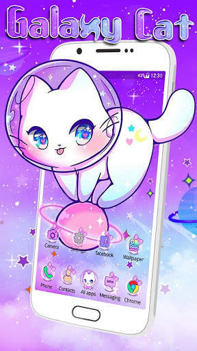 Cute, Galaxy, Cat Themes & Live Wallpapers screenshot 2