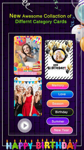 Happy Birthday Video Maker with Song screenshot 2